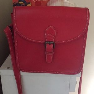 Vintage GAP - Red Leather Crossbody Purse